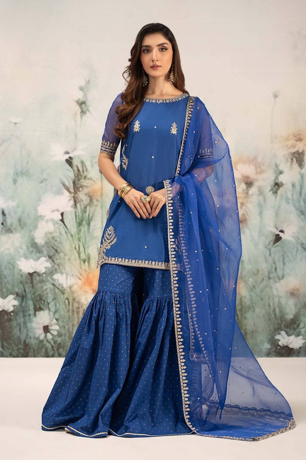 Maria B | Formal Wears | DW-EF25-102 by Maria Faisal - Registered Vendor of : Maria B - type : Ladies Clothes - 100% original wedding dresses
