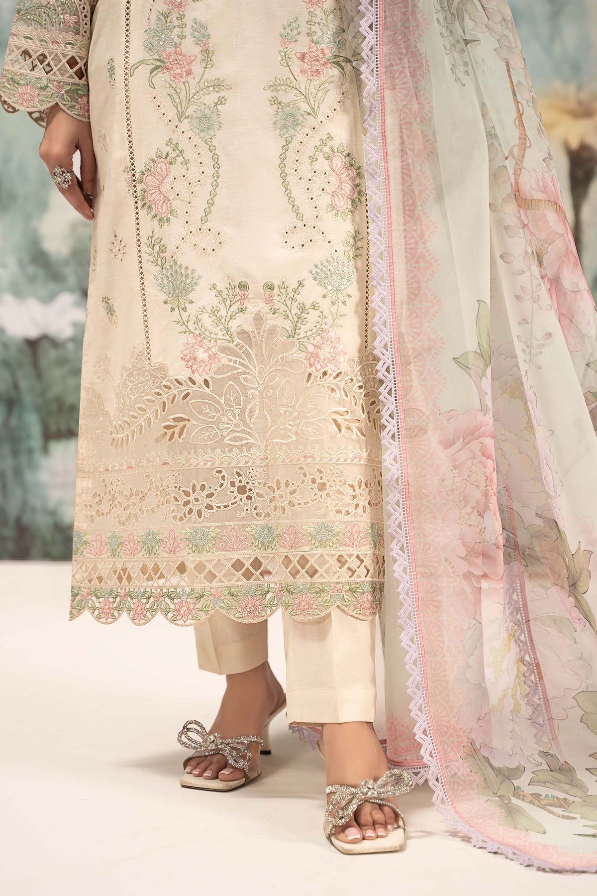 Maira B | Ready to Wear | DW-EF25-47 Off White by Maria Faisal - Registered Vendor of : Maria B - type : Wedding Dress - 100% original wedding dresses