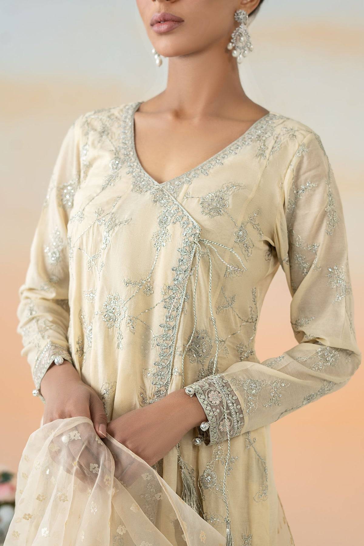 Maria B | Formal Wears | DW-EF25-78 Coffee by Maria Faisal - Registered Vendor of : Maria B - type : Ladies Clothes - 100% original wedding dresses