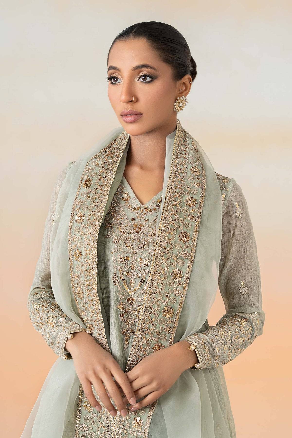 Maria B | Formal Wears | DW-EF25-88 by Maria Faisal - Registered Vendor of : Maria B - type : Ladies Clothes - 100% original wedding dresses