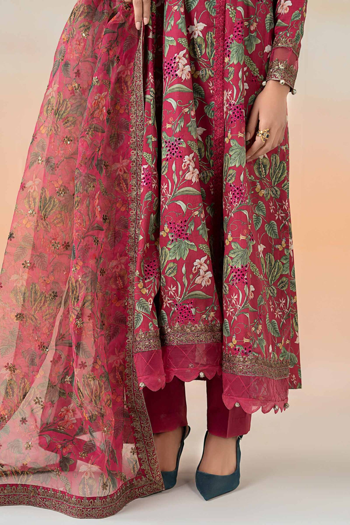 Maira B | Ready to Wear | DW-EF25-90 Pink by Maria Faisal - Registered Vendor of : Maria B - type : Wedding Dress - 100% original wedding dresses