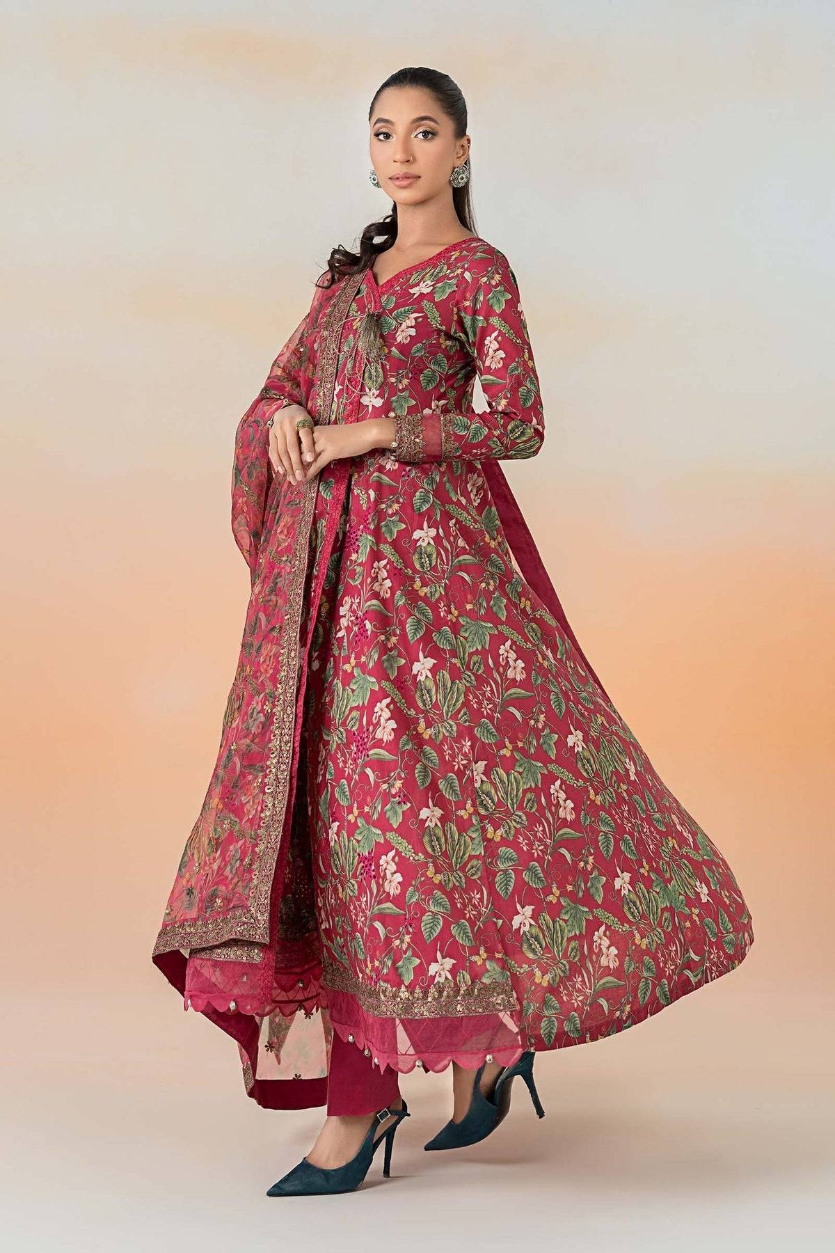 Maria B | Formal Wears | DW-EF25-90 by Maria Faisal - Registered Vendor of : Maria B - type : Ladies Clothes - 100% original wedding dresses