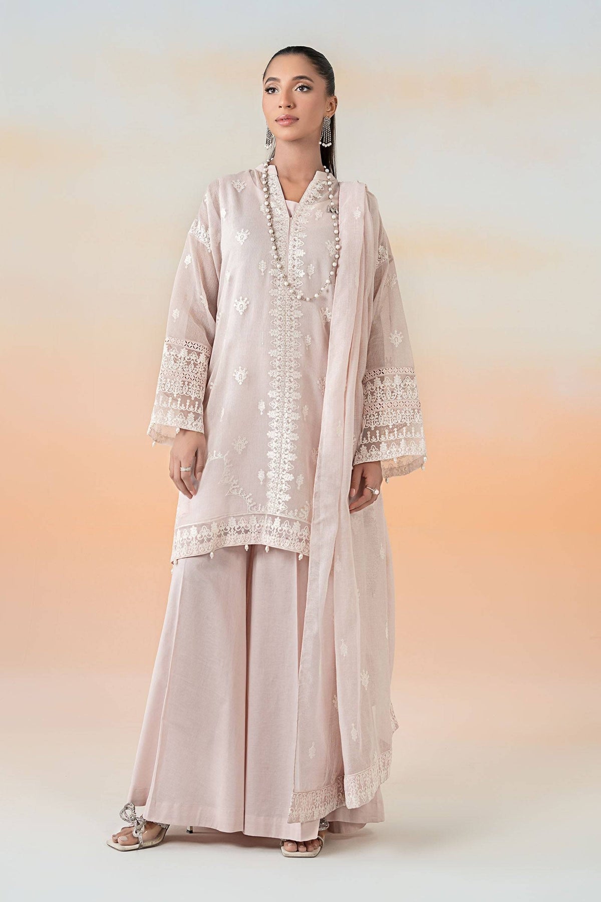 Maira B | Ready to Wear | DW-EF25-92 Pink by Maria Faisal - Registered Vendor of : Maria B - type : Wedding Dress - 100% original wedding dresses