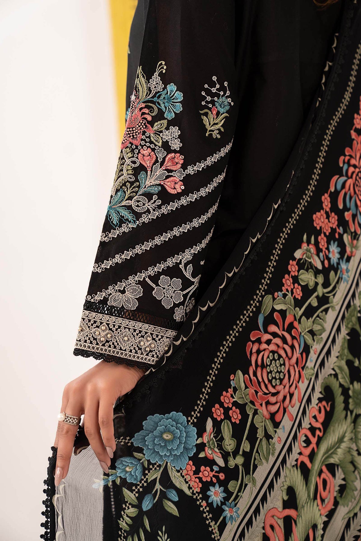 Maria B | Eid Collection 2026 | Dw-Ef26-180 Black - Luxury Dress - available at Maria Faisal in UK and USA.