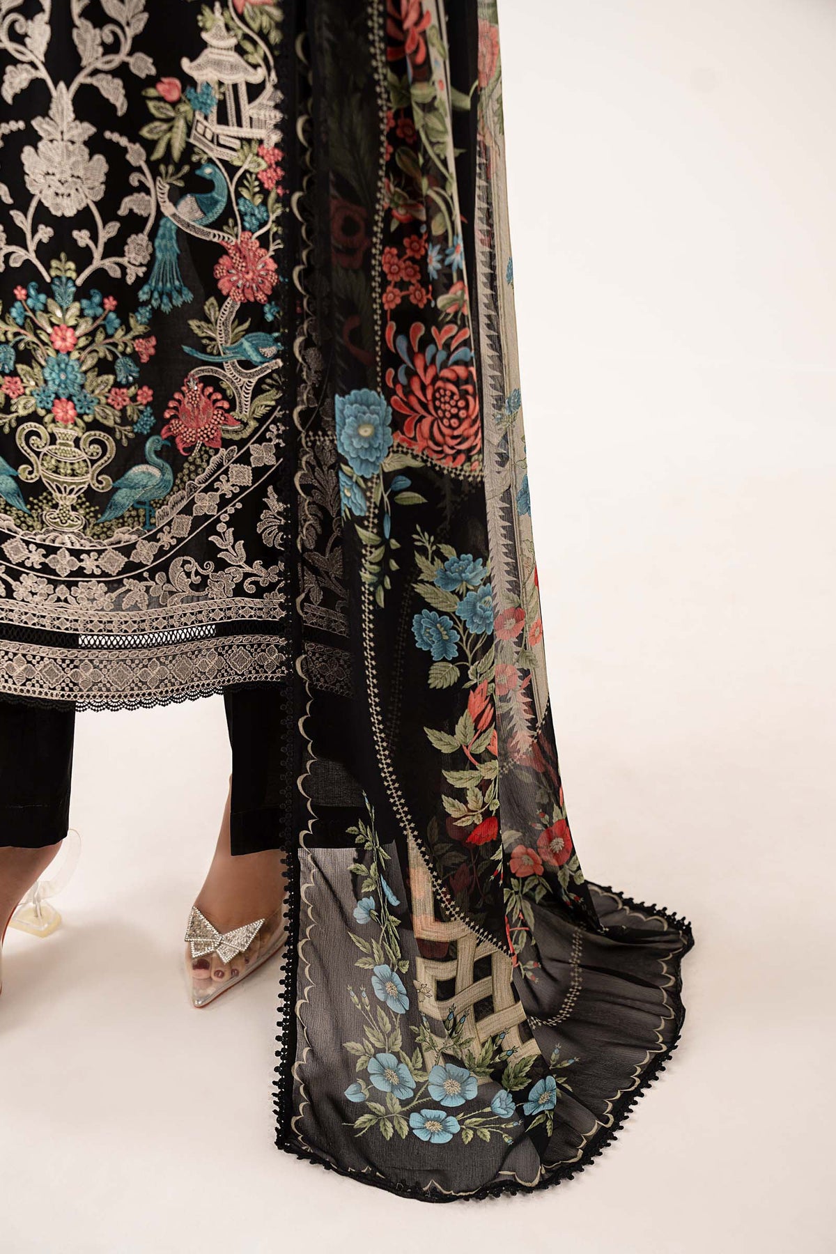 Maria B | Eid Collection 2026 | Dw-Ef26-180 Black - Luxury Dress - available at Maria Faisal in UK and USA.