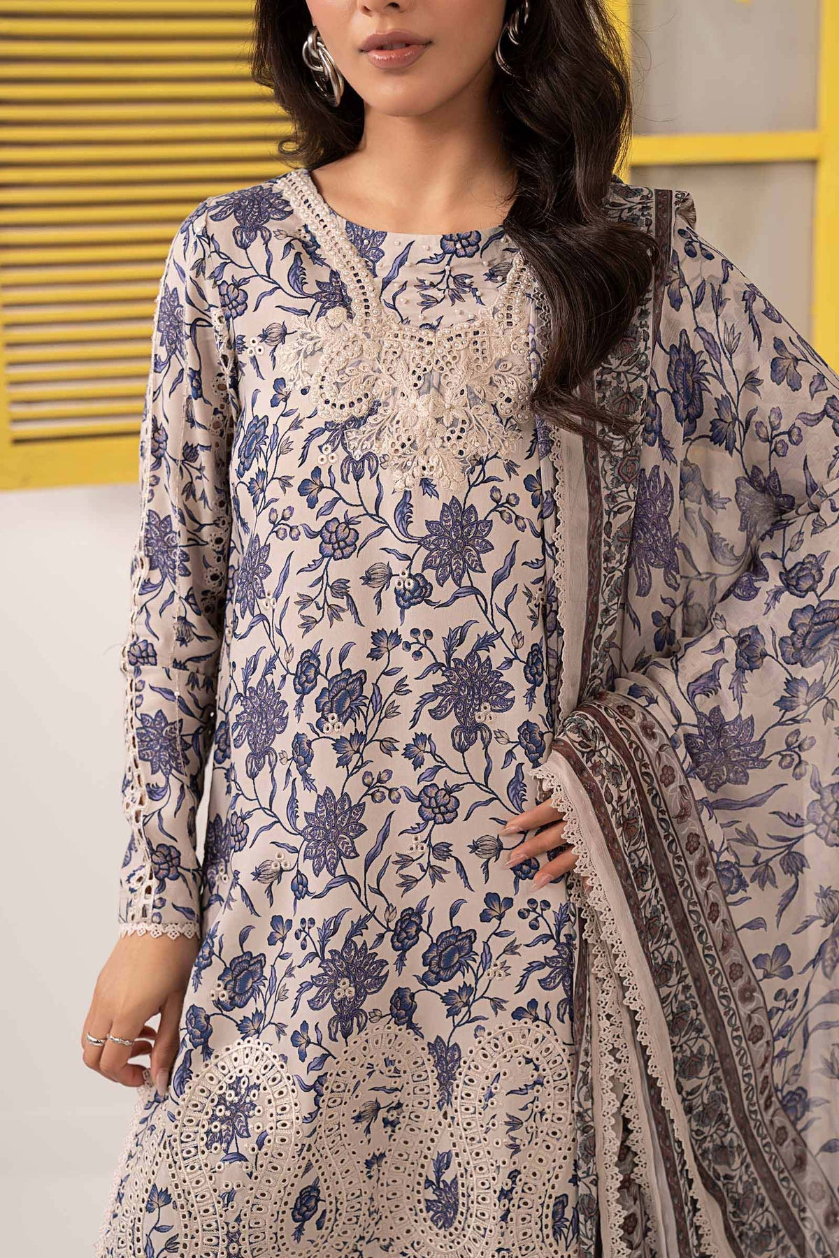 Maria B | Eid Festive Pret | DW-EF26-37 - Luxury Dress - available at Maria Faisal in UK and USA.