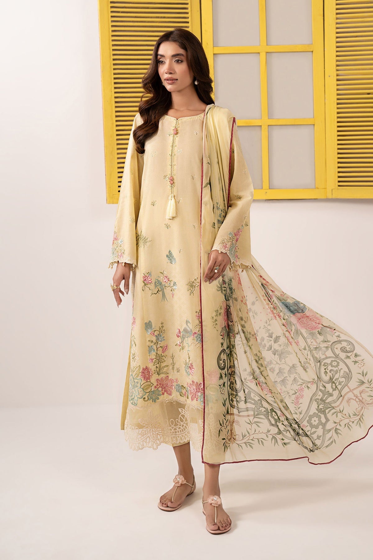 Maria B | Eid Collection Pret | DW-EF26-52 - Dress - available at Maria Faisal in UK and USA.