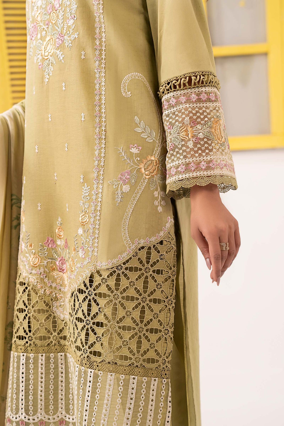 Maria B | Eid Collection 2026 | Dw-Ef26-60 Green - Luxury Dress - available at Maria Faisal in UK and USA.