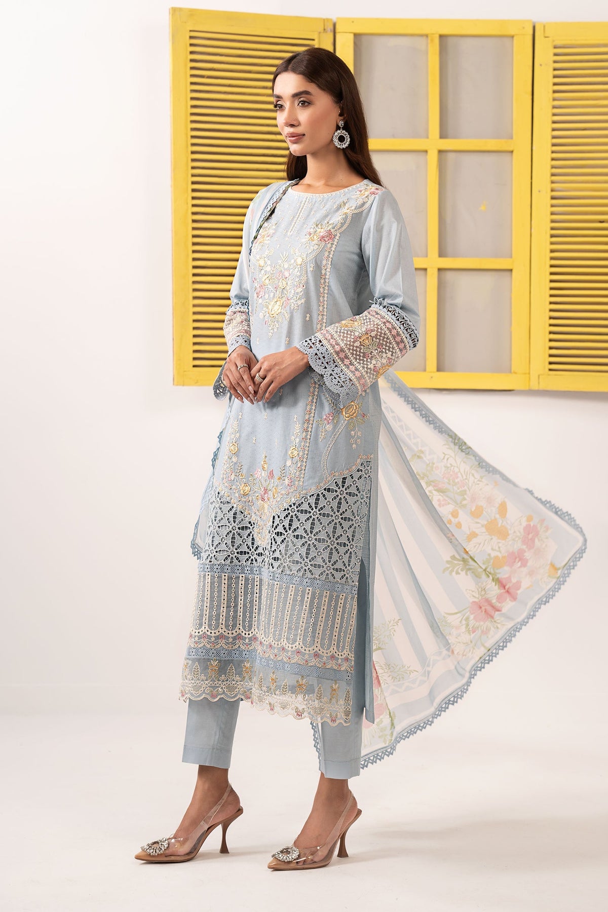Maria B | Eid Festive Pret | DW-EF26-60 - Luxury Dress - available at Maria Faisal in UK and USA.