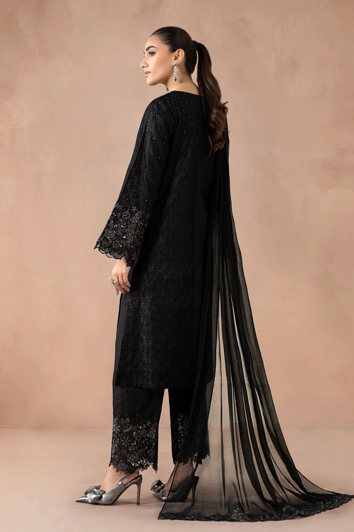 Maria B | Pre Fall Dresses | 3 Piece Embroidered Lawn Suit SS - Ladies Clothes - Maria Faisal