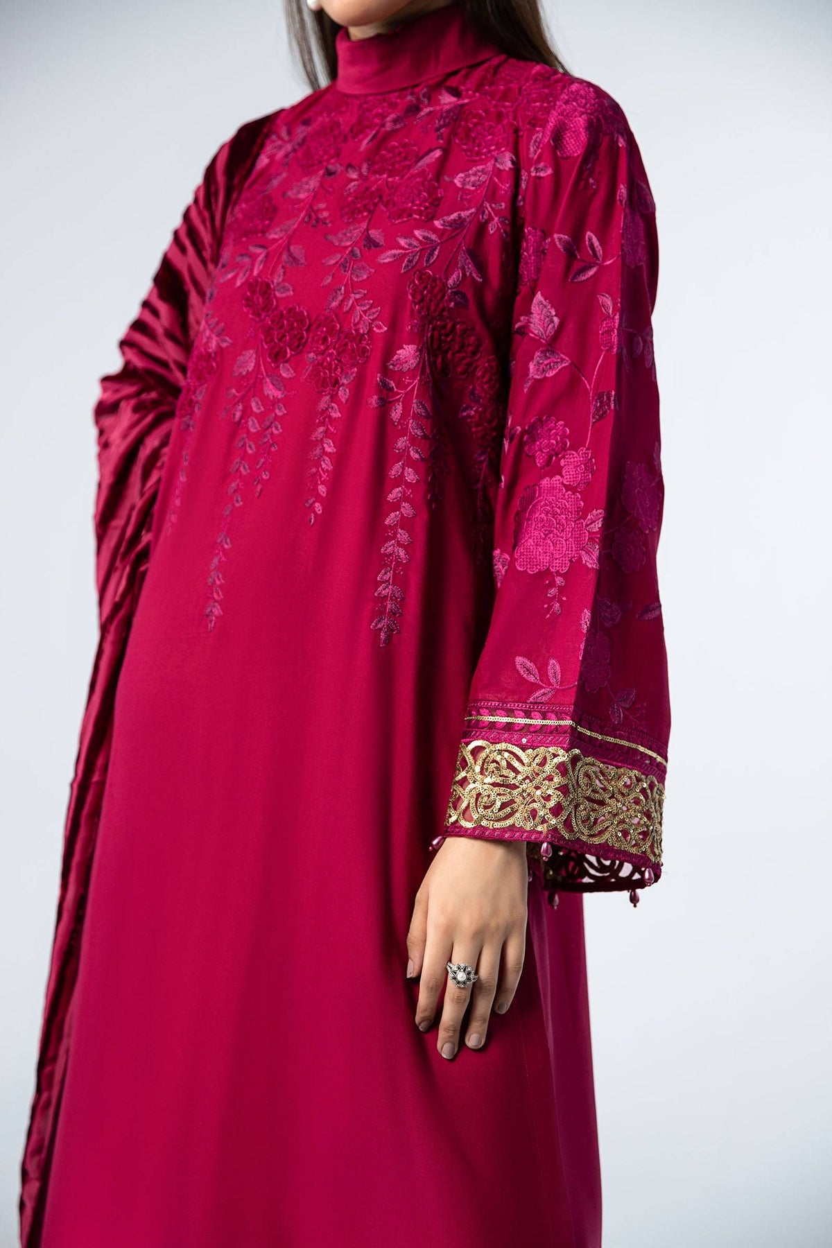 Maira B | Ready to Wear | DW-W24-103 Pink by Maria Faisal - Registered Vendor of : Maria B - type : Wedding Dress - 100% original wedding dresses