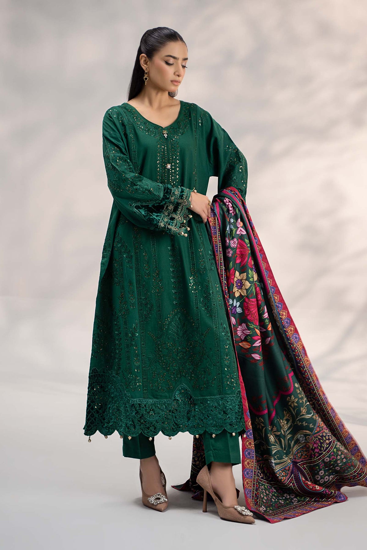 Maira B | Ready to Wear | DW-W24-104 by Maria Faisal - Registered Vendor of : Maria B - type : Wedding Dress - 100% original wedding dresses
