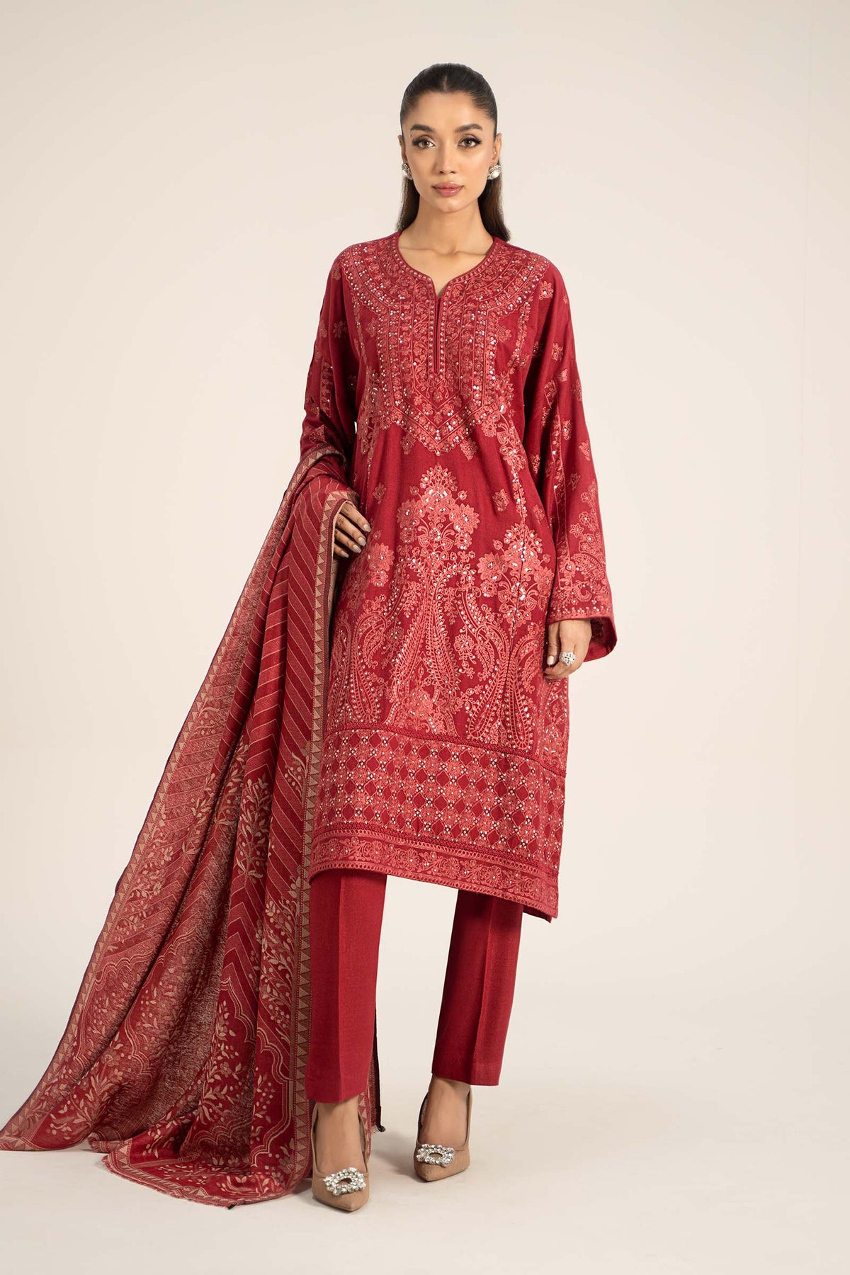 Maira B | Ready to Wear | DW-W24-14 by Maria Faisal - Registered Vendor of : Maria B - type : Wedding Dress - 100% original wedding dresses