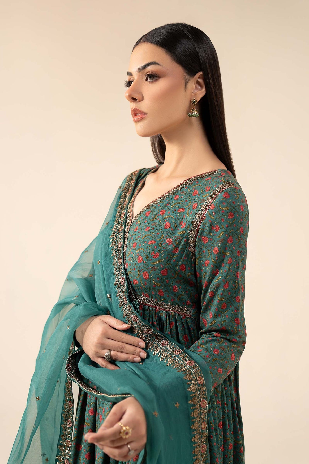 Maria B | Eid Festive Pret | DW-W25-25 - Luxury Dress - available at Maria Faisal in UK and USA.