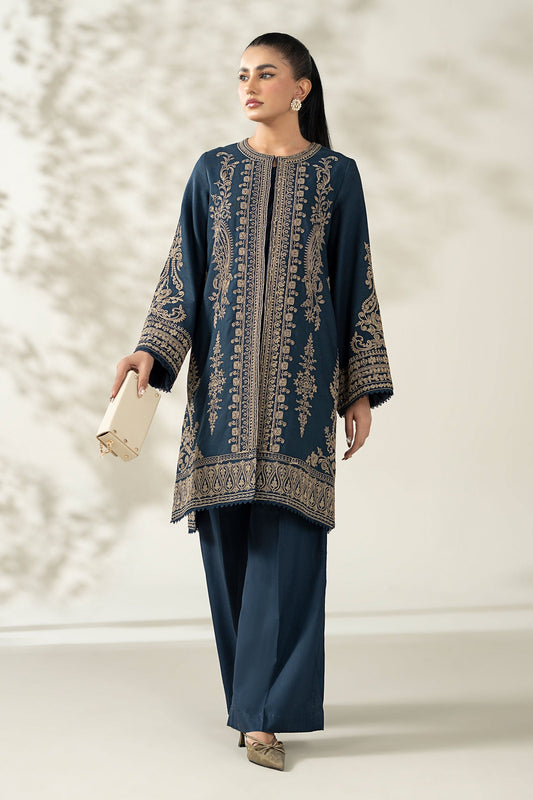 Maria B | Pre Fall Dresses | 3 Piece Embroidered Khaddar Suit ZA - Ladies Clothes - Maria Faisal