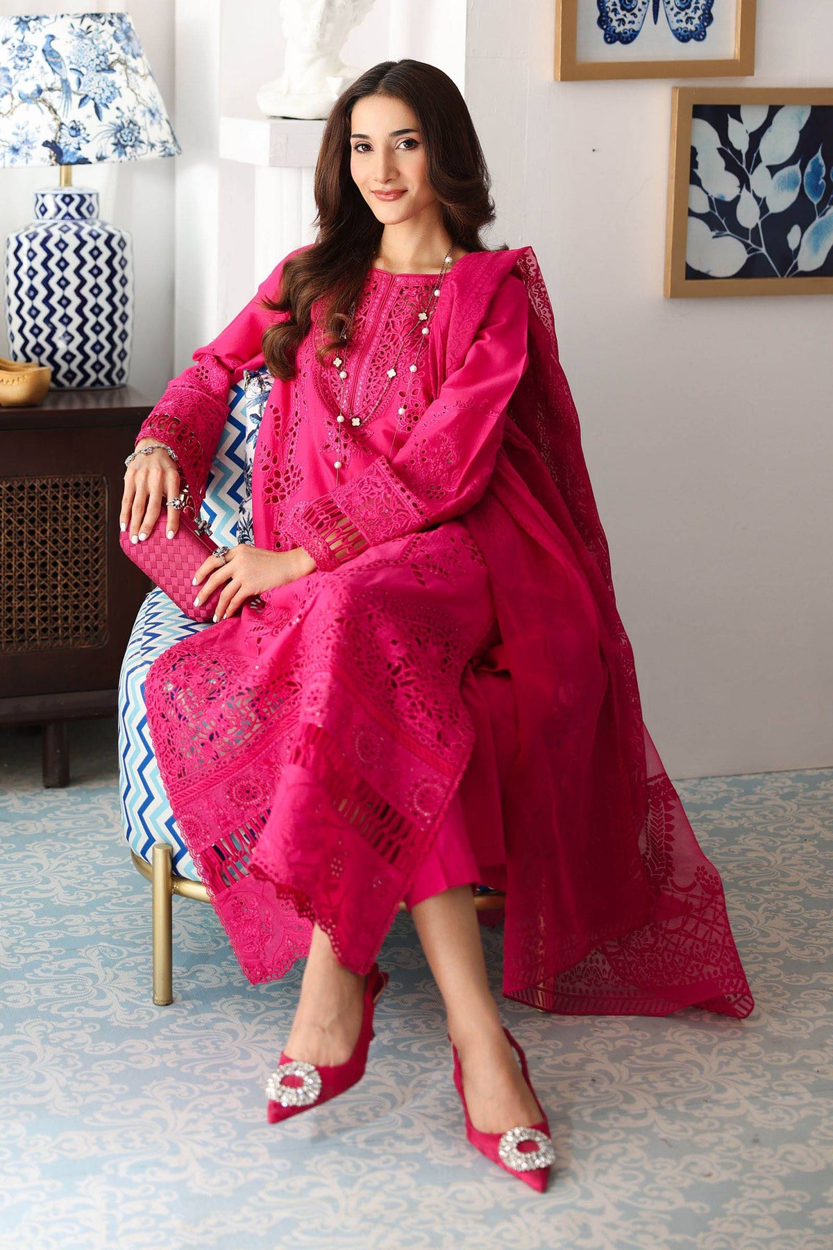 Maria B | Luxury Pret 25 | DW-EA25-74 by Maria Faisal - Registered Vendor of : Maria B - type : - 100% original wedding dresses