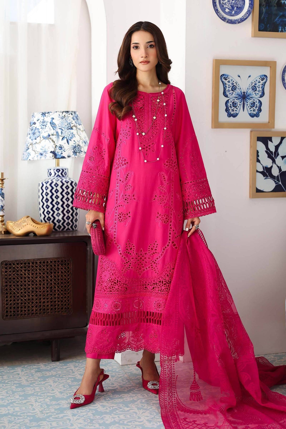 Maria B | Luxury Pret 25 | DW-EA25-74 by Maria Faisal - Registered Vendor of : Maria B - type : - 100% original wedding dresses