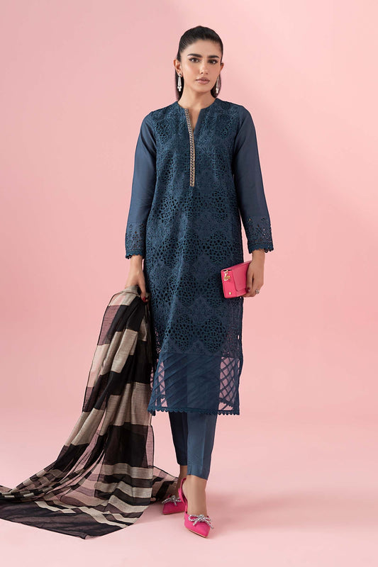 Maria B | Eid Collection 2026 | Dw-Ef22-41R1 Teal - Luxury Dress - available at Maria Faisal in UK and USA.