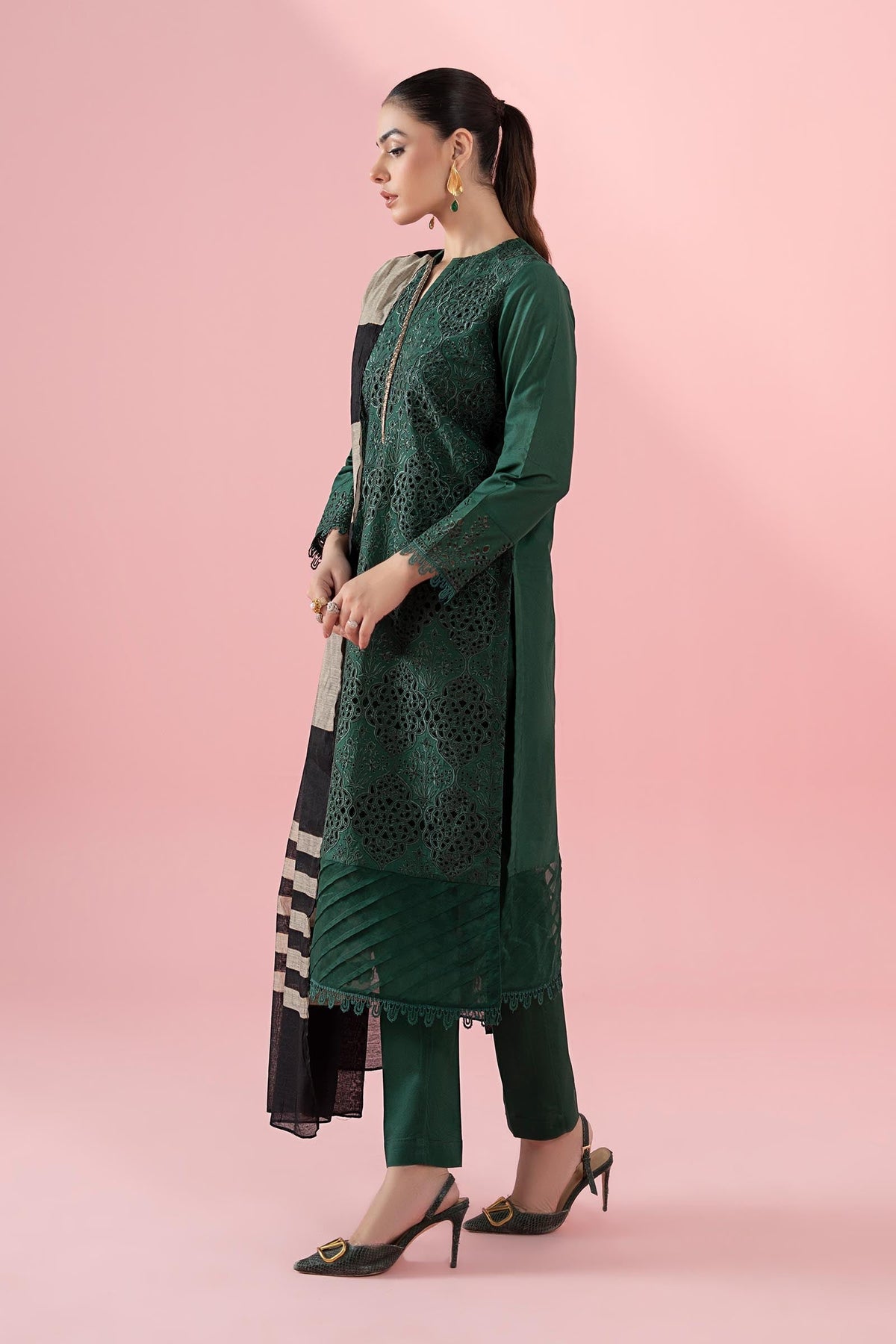 Maria B | Eid Festive Pret | DW-EF22-41R1 - Luxury Dress - available at Maria Faisal in UK and USA.