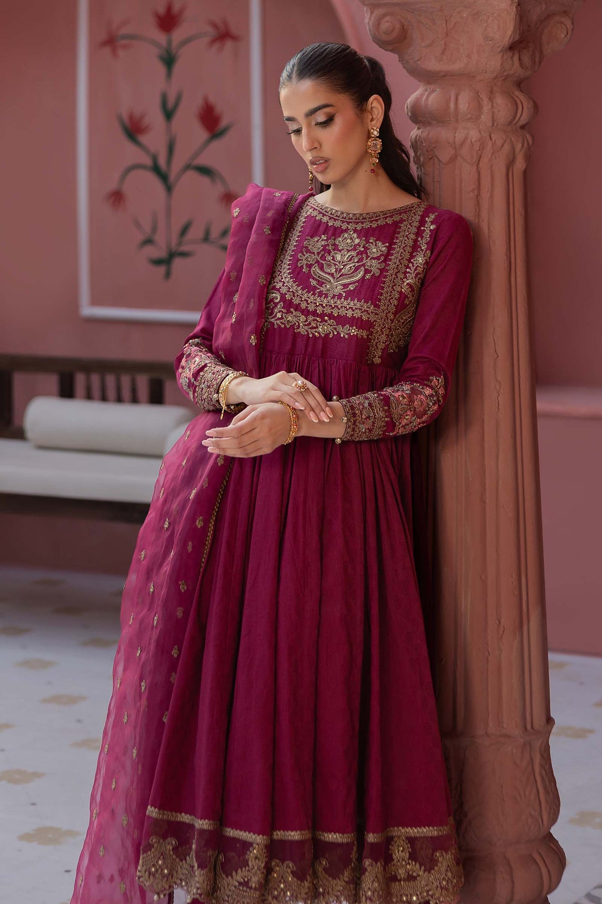 Maria B | Luxury Pret 25 | DW-EF25-43 by Maria Faisal - Registered Vendor of : Maria B - type : Ladies Clothes - 100% original wedding dresses