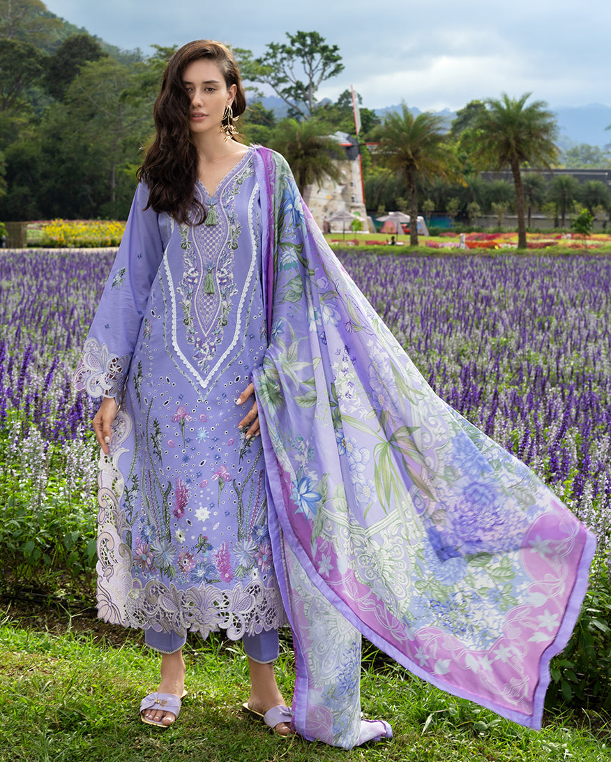 Mushq | Hemline the Secret Garden | Daisy Reverie - Luxury Dress - available at Maria Faisal in UK and USA.