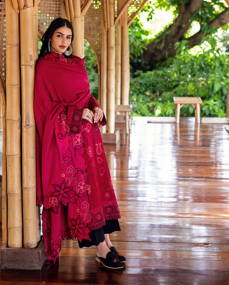Mushq | Hemline Karandi | Darling Bloom - Casual Dress - available at Maria Faisal in UK and USA.