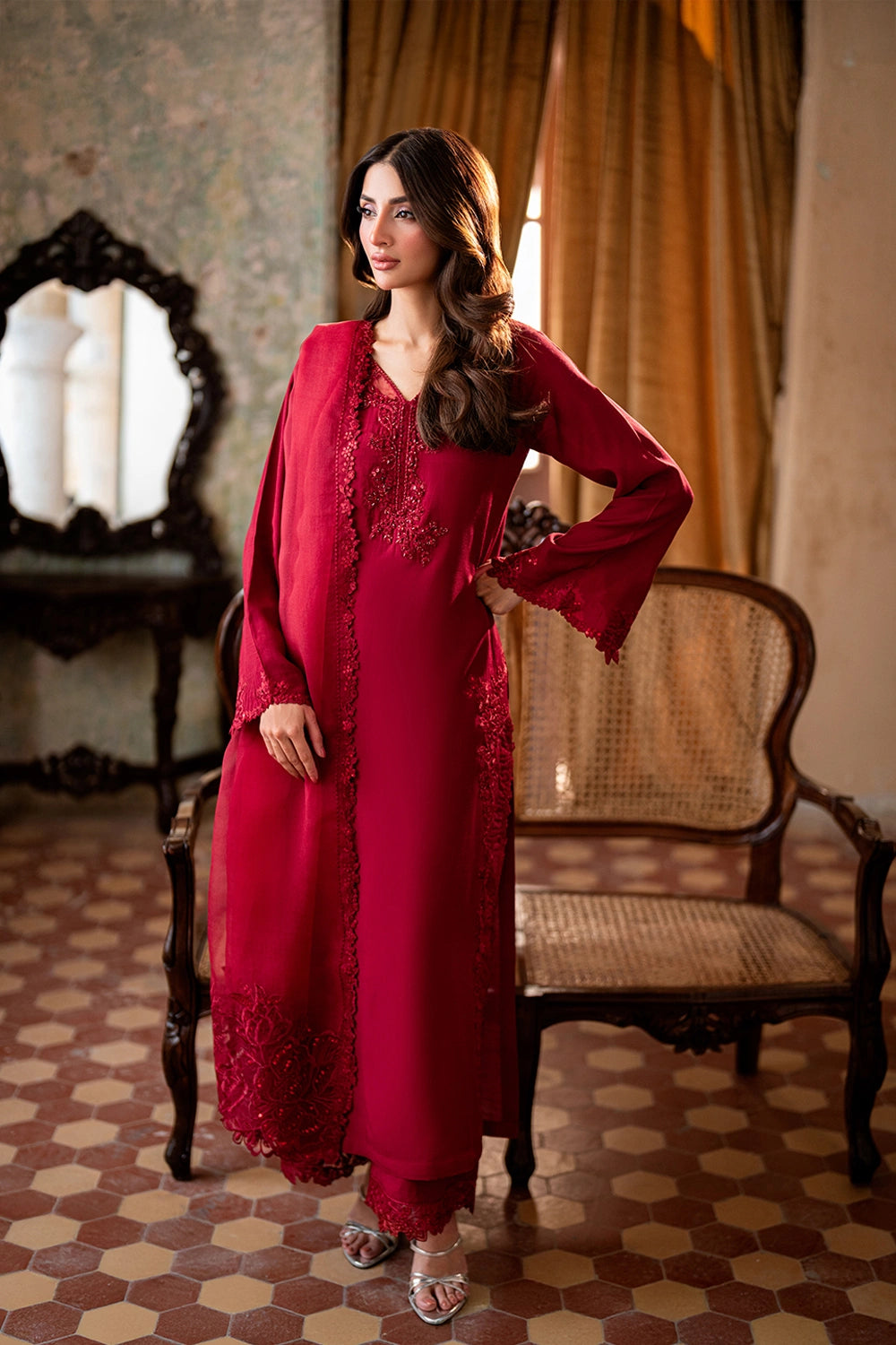 Azure | Vogue Formals | Dazzlyn - Formal Dress - available at Maria Faisal in UK and USA.
