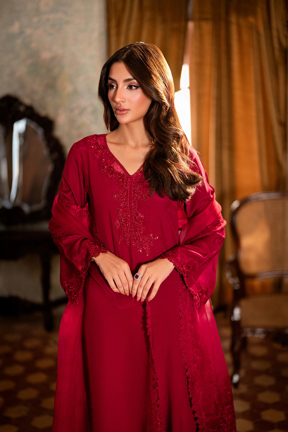 Azure | Vogue Formals | Dazzlyn - Formal Dress - available at Maria Faisal in UK and USA.
