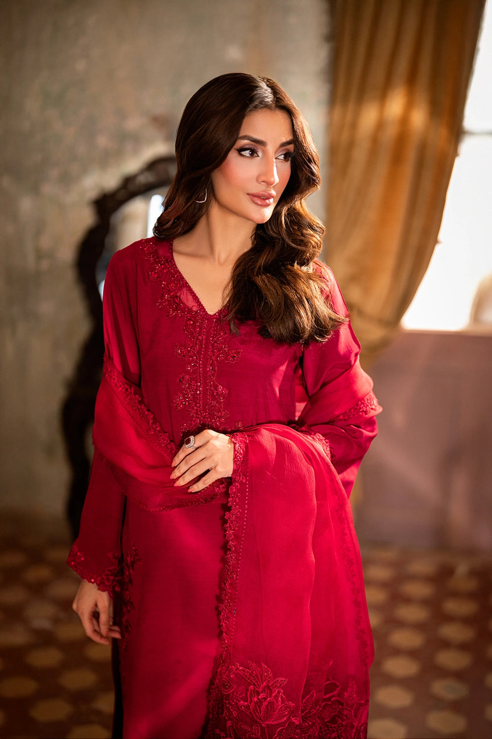 Azure | Vogue Formals | Dazzlyn - Formal Dress - available at Maria Faisal in UK and USA.