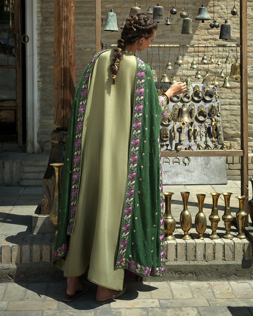 Mushq | Bukhara Winter Edit | Desert Minaret - Luxury Dress - available at Maria Faisal in UK and USA.