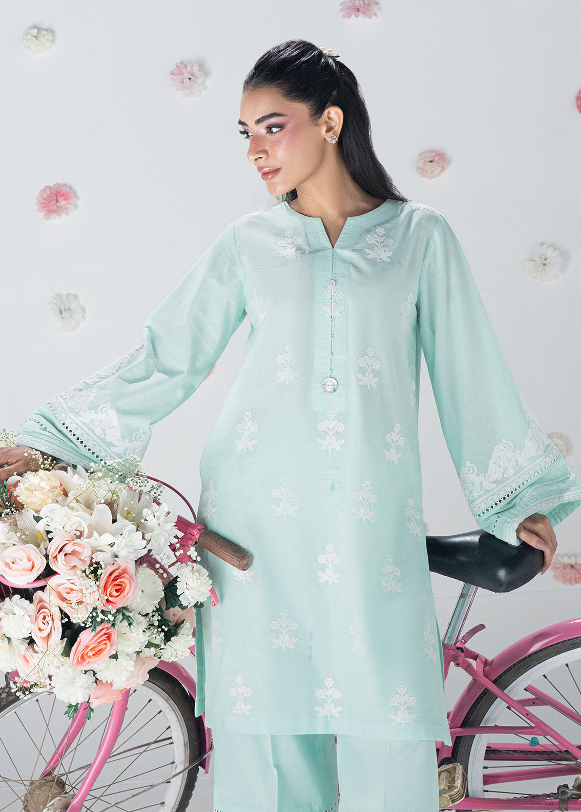 Sahane | Blush n Bliss Premium | LP63002 Bluebel - Casual Dress - available at Maria Faisal in UK and USA.