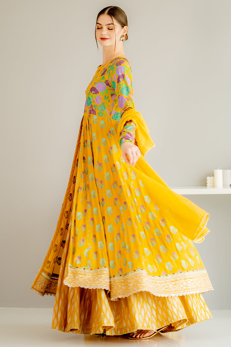 Ego | Diva Premium | GOLD 3 PIECE - Ladies Clothes - Maria Faisal