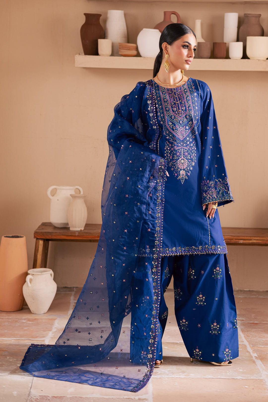 Batik | Luxury Formals | Claudette 3Pc - Ladies Clothes - Maria Faisal



