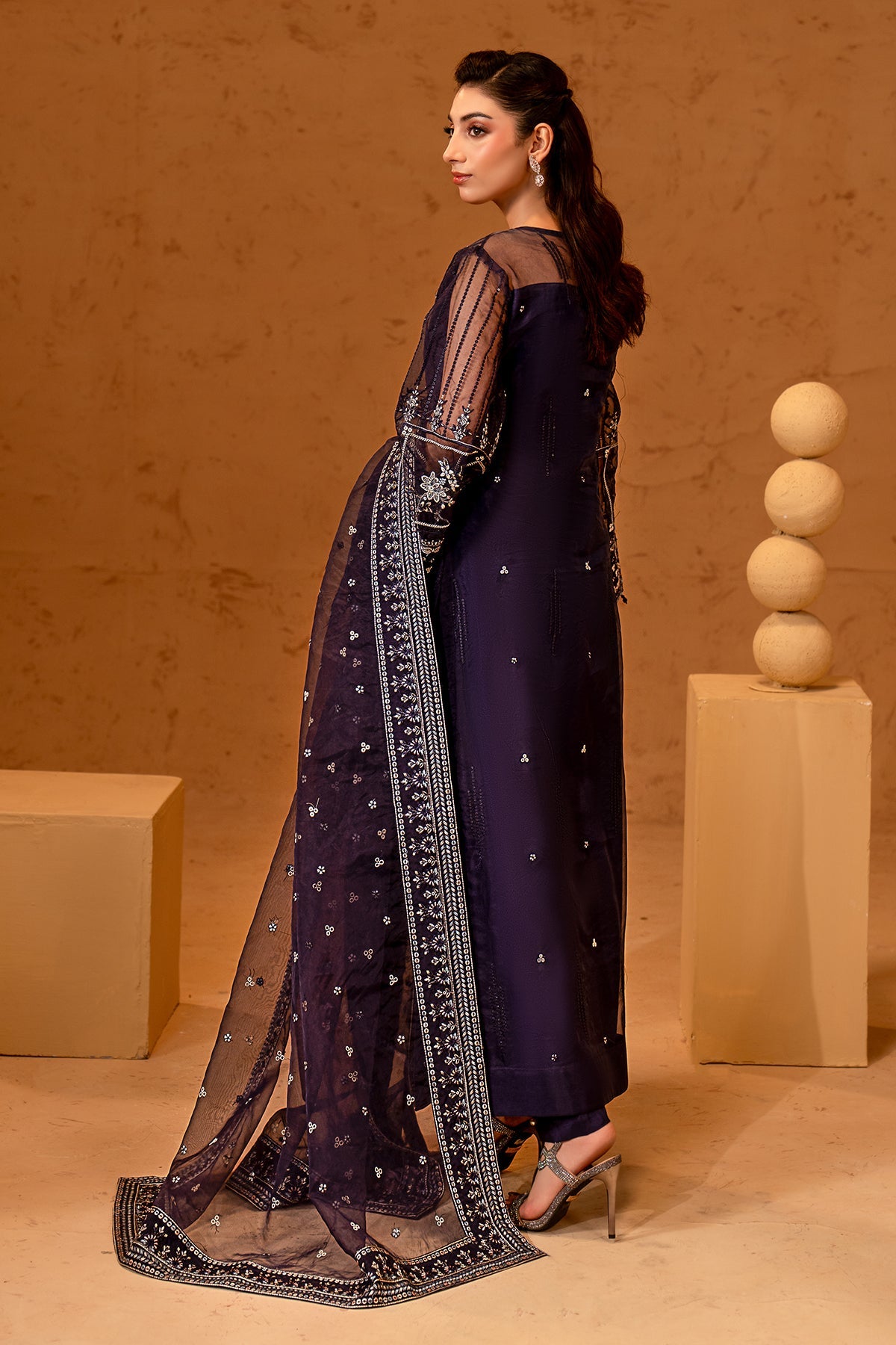 Maryams | Noir Luxury Formals | Sofia - Formal Dress - available at Maria Faisal in UK and USA.