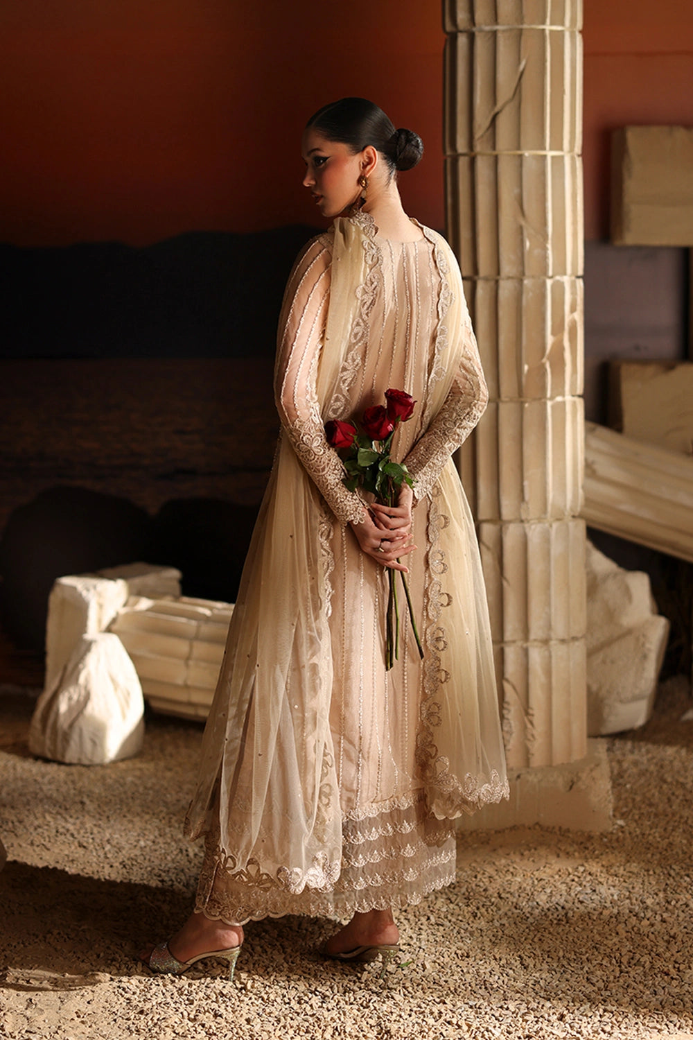 Azure | Luxe Formals | Elan - Formal Dress - available at Maria Faisal in UK and USA.