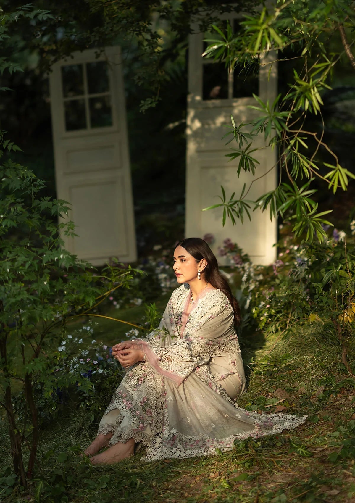 Elaf Premium | Luxury Lawn 26 | ELQ-1A ALL MAGICAL - Luxury Dress - available at Maria Faisal in UK and USA.