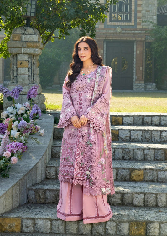 Elaf Premium | Luxury Lawn 26 | ELY-09 ROSEE - Luxury Dress - available at Maria Faisal in UK and USA.