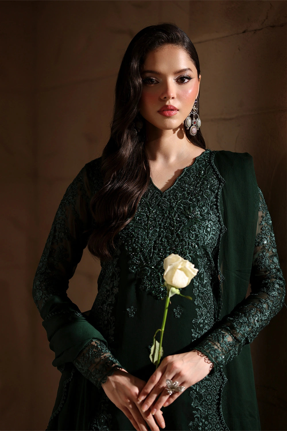 Azure | Luxe Formals | Emeraude - Formal Dress - available at Maria Faisal in UK and USA.