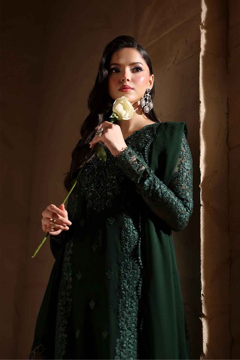 Azure | Luxe Formals | Emeraude - Formal Dress - available at Maria Faisal in UK and USA.