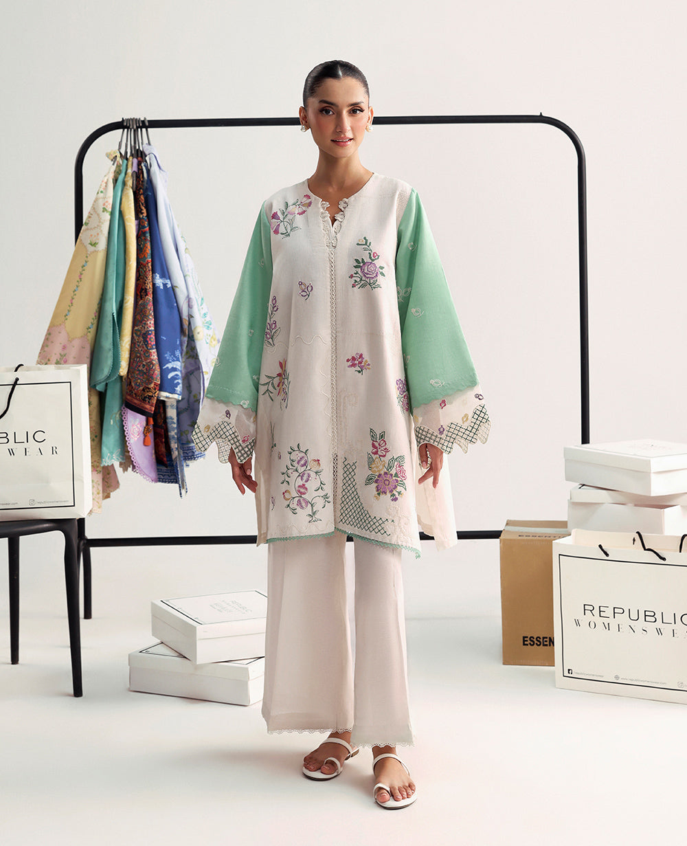 Republic Womenswear | Essentials Pre Fall | Serenya - Casual Dress - available at Maria Faisal in UK and USA.