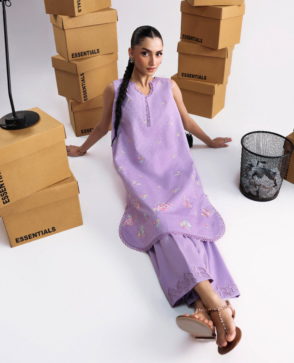 Republic Womenswear | Essentials Pre Fall | Lavine - Casual Dress - available at Maria Faisal in UK and USA.