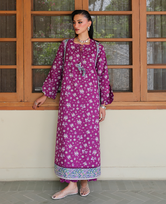 Republic Womenswear | Neonma Essential Pret 26 | Petal drift - Luxury Dress - available at Maria Faisal in UK and USA.