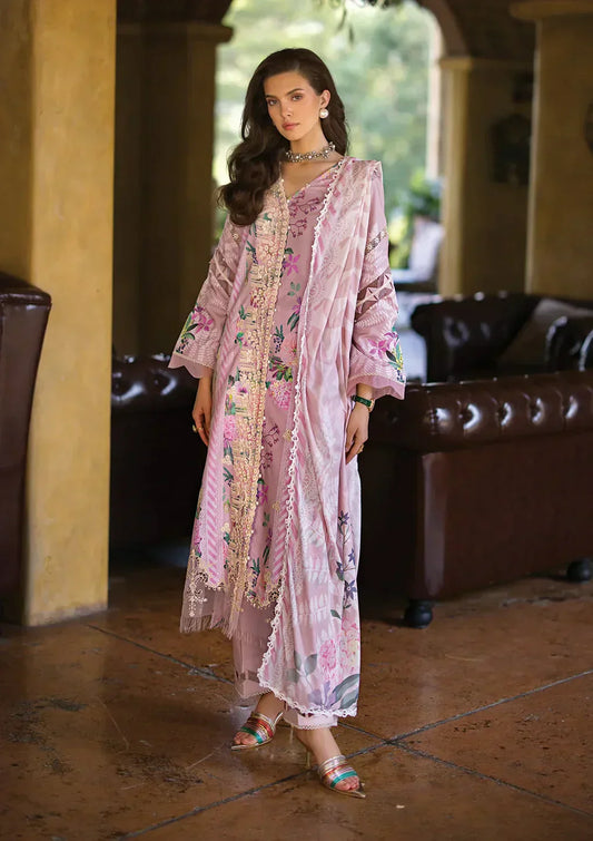 Elaf Premium | Print Chikankari 24 | ECT-04B DELPHINE - Ladies Clothes - Maria Faisal