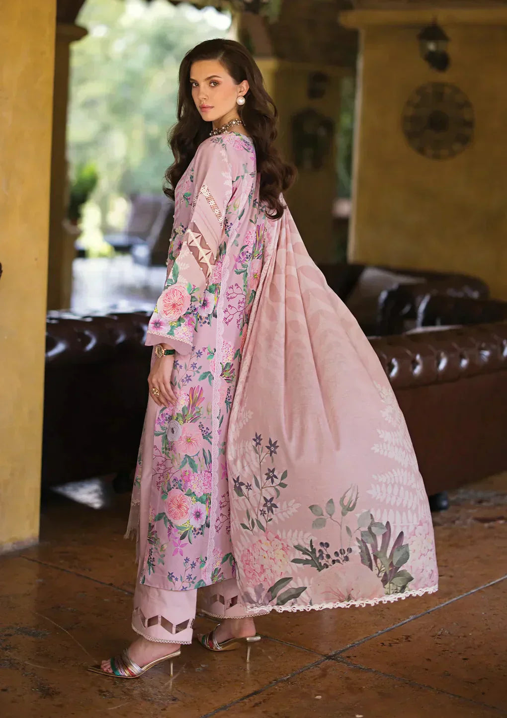 Elaf Premium | Print Chikankari 24 | ECT-04B DELPHINE - Ladies Clothes - Maria Faisal
