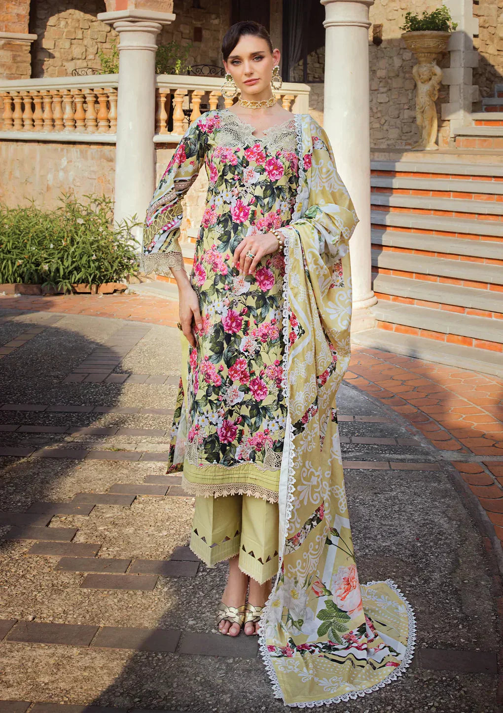 Elaf Premium | Print Chikankari 24 | ECT-01B CHARM - Ladies Clothes - Maria Faisal