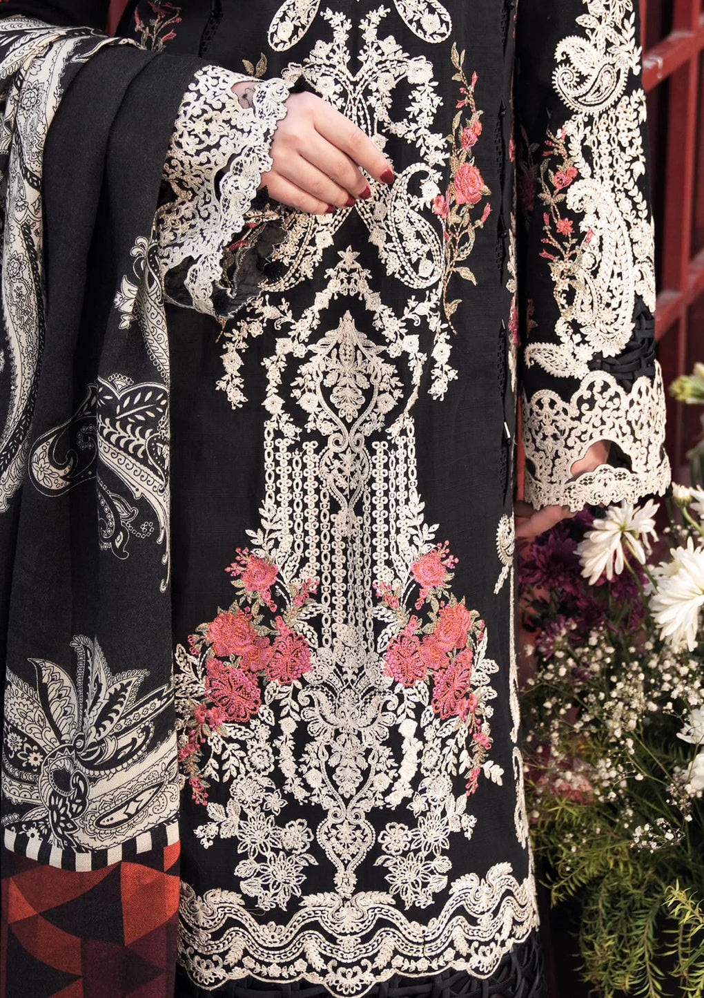Elaf Premium | Winter Pashmina Shawl Collection | EPW-2B Forever YourÃ¢ÂÂs - Designer Dress with Intricate embroidery and embellishments. Shop elegent wedding dress at Maria Faisal.