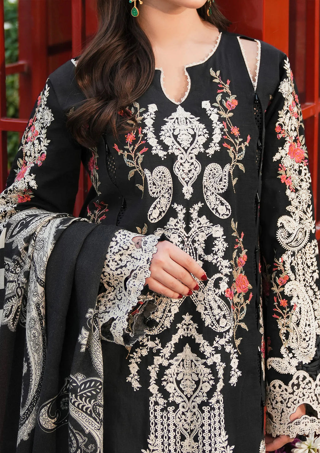 Elaf Premium | Winter Pashmina Shawl Collection | EPW-2B Forever YourÃ¢ÂÂs - Designer Dress with Intricate embroidery and embellishments. Shop elegent wedding dress at Maria Faisal.