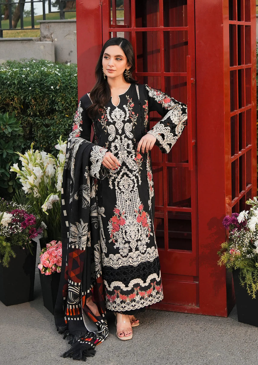 Elaf Premium | Winter Pashmina Shawl Collection | EPW-2B Forever YourÃ¢ÂÂs - Designer Dress with Intricate embroidery and embellishments. Shop elegent wedding dress at Maria Faisal.