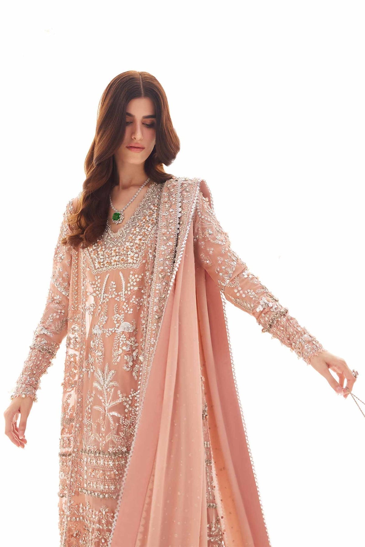 Elan | Elitarie Wedding Formals | ROSÃA (EP-21213) - Designer Dress with Intricate embroidery and embellishments. Shop elegent wedding dress at Maria Faisal.