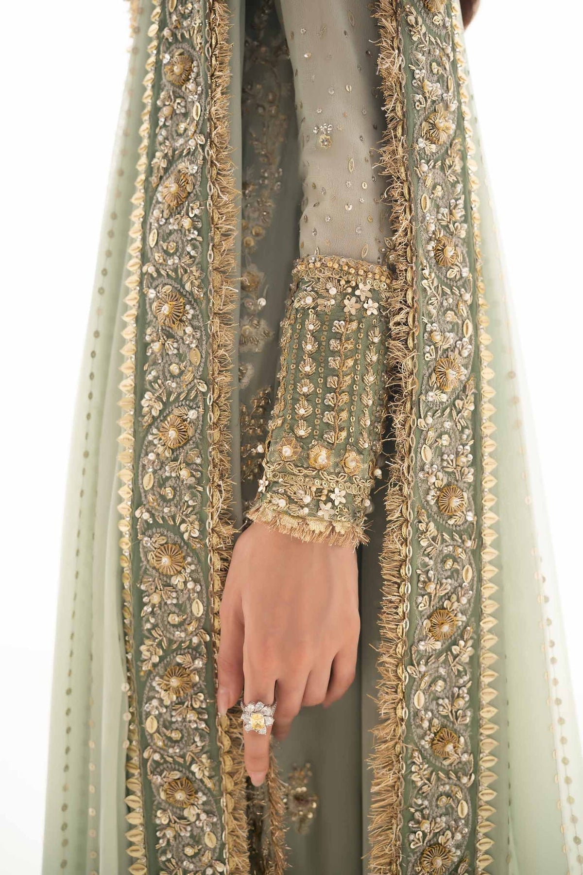Elan | Elitarie Wedding Formals | VÃRONIQUE  (EP-21217) - Designer Dress with Intricate embroidery and embellishments. Shop elegent wedding dress at Maria Faisal.